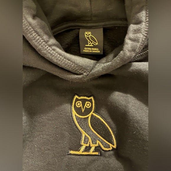 Authentic OVO Black Hoodie with Gold Owl Logo - Picture 2 of 3